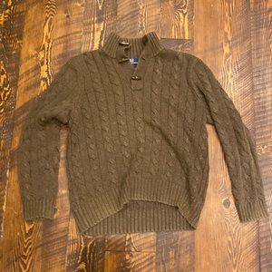 Polo knit sweater